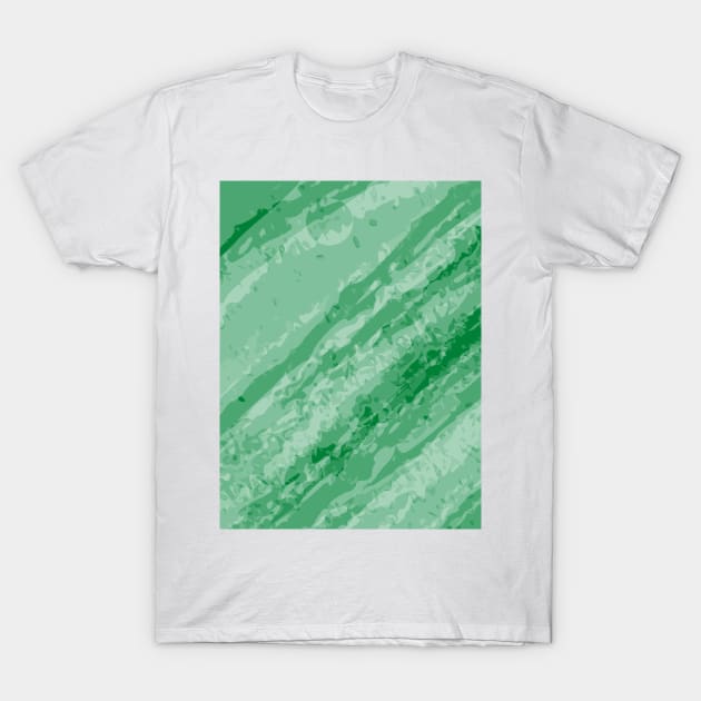 Abstract green pastel pattern T-Shirt by Word and Saying
